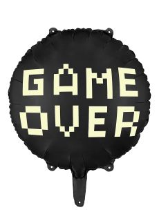 Balon na urodziny ch�opca GAME OVER 45 cm