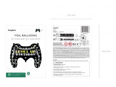 Balon na urodziny dla ch�opca GAMEPAD
