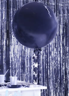 Balon pastelowy OLBRZYM czarny 1m
