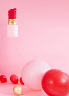 Balon pastelowy OLBRZYM czerwony 1m