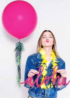 Balon pastelowy OLBRZYM fuksja 1m