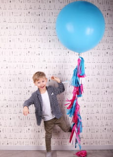 Balon pastelowy OLBRZYM granatowy 1m