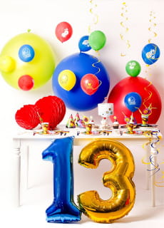 Balon pastelowy OLBRZYM niebieski 1m