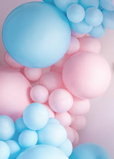 Balon pastelowy OLBRZYM niebieski 1m