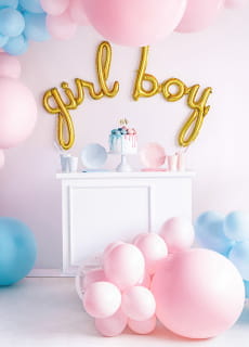 Balon pastelowy OLBRZYM niebieski 1m