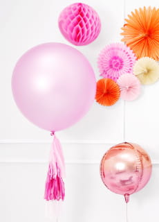 Balon pastelowy OLBRZYM r�owy 1m