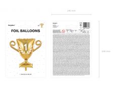 Balon PUCHAR 64x61cm, z�oty