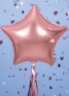 Balon rose gold GWIAZDA