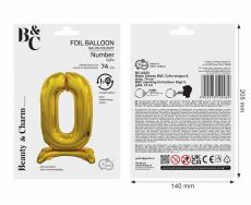 Balon STOJ�CY cyfra 0