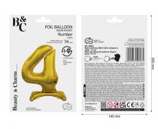 Balon STOJ�CY cyfra 4