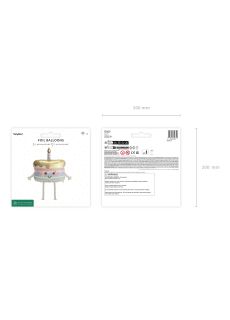 Foliowy balon chodz�cy TORCIK balon tort balon chodz�cy balon urodzinowy balony urodzinowe