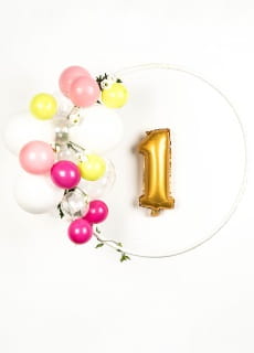 Balon foliowy na powietrze CYFRA 1 zoty 40cm