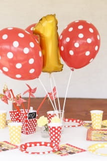 Balon foliowy na powietrze CYFRA 1 zoty 40cm