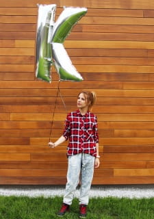 Balon foliowy CYFRA 7 srebrny 85cm