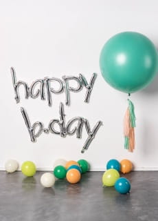 Balon foliowy na powietrze HAPPY (104cm x 50cm)
