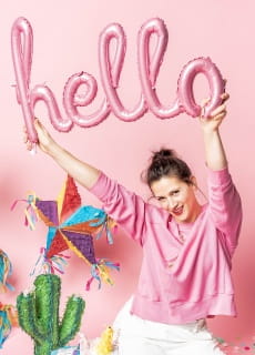 Balon foliowy HELLO rowy