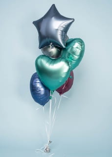 Balon foliowy KOO SATYNOWE fuksja 43cm