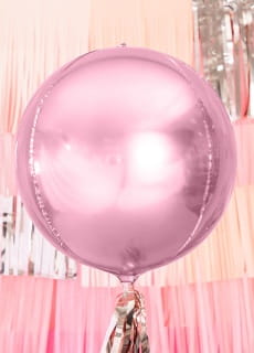 Balon KULA jasnorowy foliowy 40cm