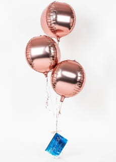 Balon rose gold KULA rowe zoto foliowy 40cm
