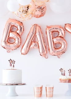 Balon foliowy na powietrze LITERKA A rose gold 