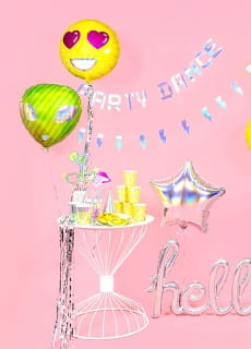 Balon GWIAZDA srebrny holograficzny