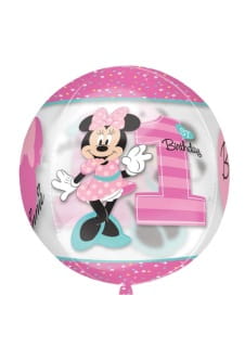 Balon na roczek MYSZKA MINNIE kula