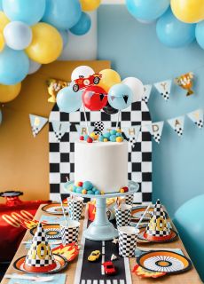 Balonowy topper na tort AUTKO