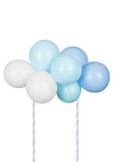 Balonowy topper na tort NIEBIESKI 29 cm