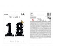Balony 18 czarne stoj�ce 84cm