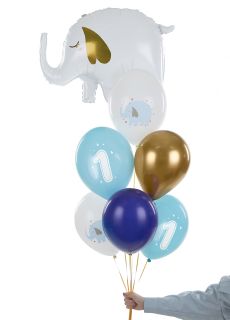 Balony na roczek dla chopca SONIK (6szt.)