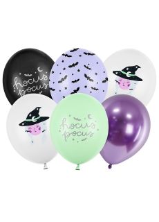 Balony na halloween CZAROWNICA (6szt.)
