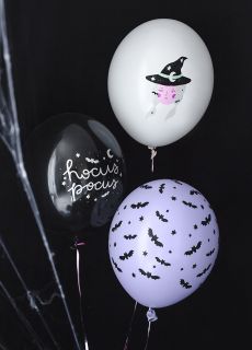 Balony na halloween CZAROWNICA (6szt.)