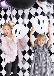 Balony halloweenowe BOO! balony wiecce w wietle UV (3szt.)
