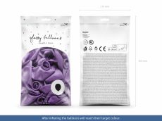Balony chromowane fioletowe 30 cm (50szt.)