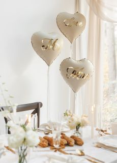 Foliowe balony serca MR i MRS 45 cm dekoracje �lubne balony na wesele dekoracje weselne balon foliowy