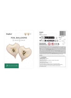 Foliowe balony serca MR i MRS 45 cm dekoracje �lubne balony na wesele dekoracje weselne balon foliowy