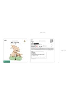 Balony foliowy KR�LICZKI balon wielkanocny 51x60 cm balon kr�lik dekoracja wielkanocna