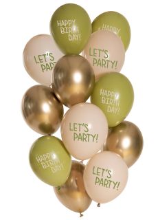 Balony urodzinowe LET'S PARTY (12szt)