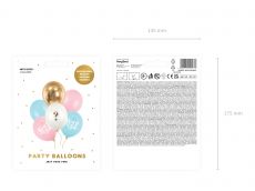 Balony na baby shower BOY OR GIRL (6szt.)