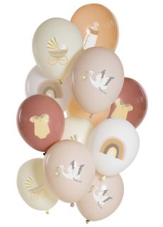Balony na baby shower SWEET BABY (12szt.)