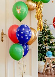 Balony na Bo�e Narodzenie RENIFER 30cm (6szt.)