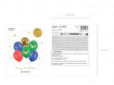 Balony na Bo�e Narodzenie RENIFER 30cm (6szt.)
