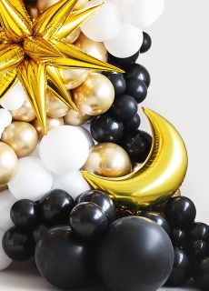 Balony pastelowe czarne 30cm (50szt.)