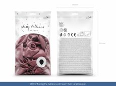 Balony ROSE GOLD chromowane 30 cm (50szt.)
