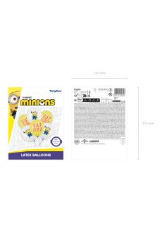 Balony Minionki YAY PARTY (6szt.) balon minionek balon dla dzieci dekoracje urodzinowe dla dzieci