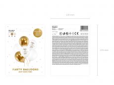 Balony urodzinowe HAPPY BIRTHDAY TO YOU mix (6szt.)