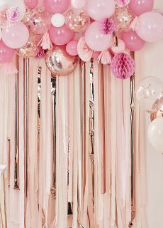 Balony z konfetti ROSE GOLD 55cm (3szt.)