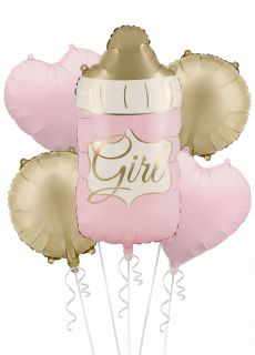 Zestaw balon�w GIRL dekoracje na baby shower balony na baby shower balony baby shower