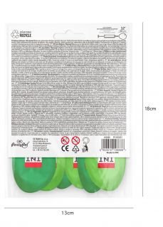 Balony zielone TNT piksele (12szt.)