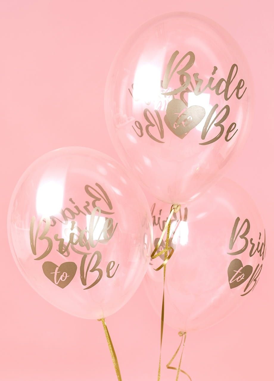 Balony na wieczór panieński BRIDE TO BE 30cm (6szt.)